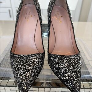 Kate Spade Black Glitter Women's Shoes